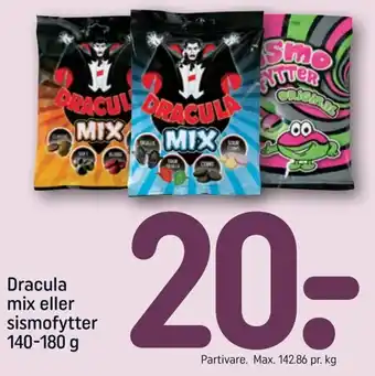 REMA 1000 Dracula Mix eller Sismofytter 140-180 g tilbud