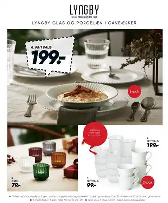Bilka Lyngby porcelæn tallerken tilbud