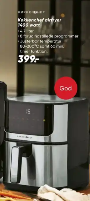 Bilka Køkkenchef airfryer tilbud