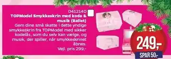 MID Hobby Topmodel smykkeskrin med kode & musik tilbud