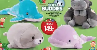 Soft buddies hval, delfin, sæl eller gorilla