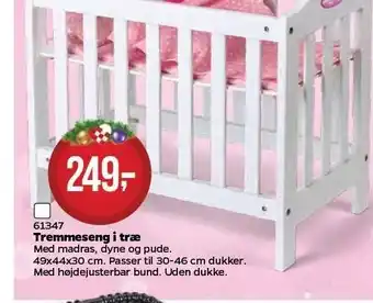 Tremmeseng i træ