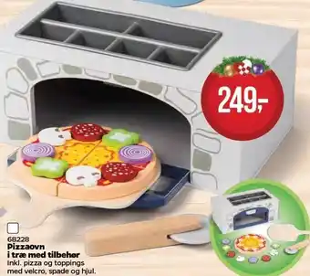 MID Hobby Pizzaovn i træ med tilbehør tilbud