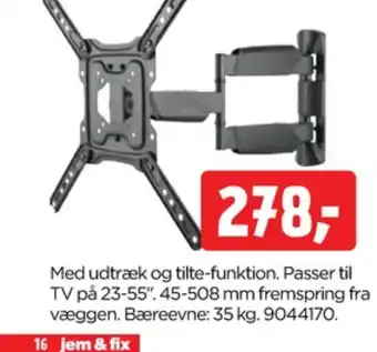 jem & fix Deltaco tv-ophæng tilbud