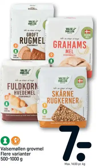 REMA 1000 Valsemøllen Grovmel 500-1000 g tilbud
