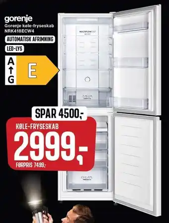 Skousen Gorenje køle-fryseskab tilbud