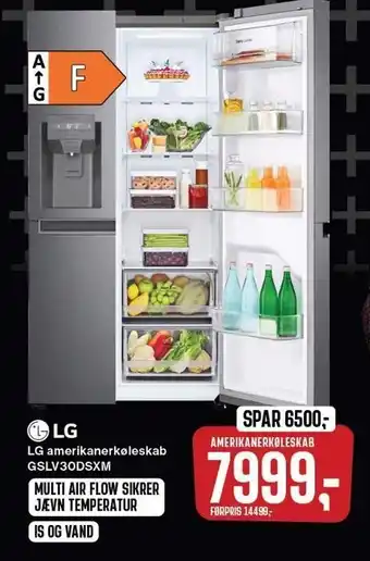 Skousen Lg amerikanerkøleskab tilbud