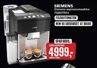 Skousen Siemens espressomaskine tilbud