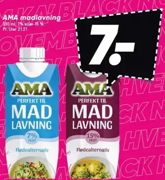 Bilka AMA madlavning tilbud