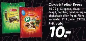 Bilka Carletti eller Evers tilbud