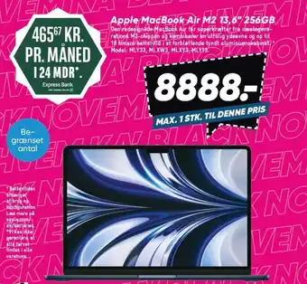 Bilka Apple MacBook Air M2 13,6" 256GB tilbud