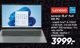 Bilka Lenovo 15,6" Full HD PC tilbud