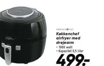 Bilka Køkkenchef airfryer med drejearm tilbud
