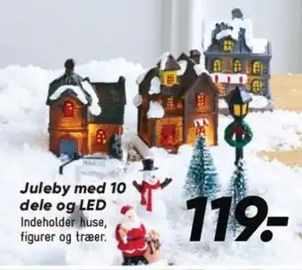 Bilka Juleby med 10 dele og LED tilbud
