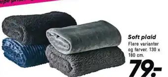 Bilka Soft plaid tilbud