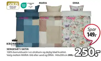 JYSK SENGESÆT I SATIN tilbud