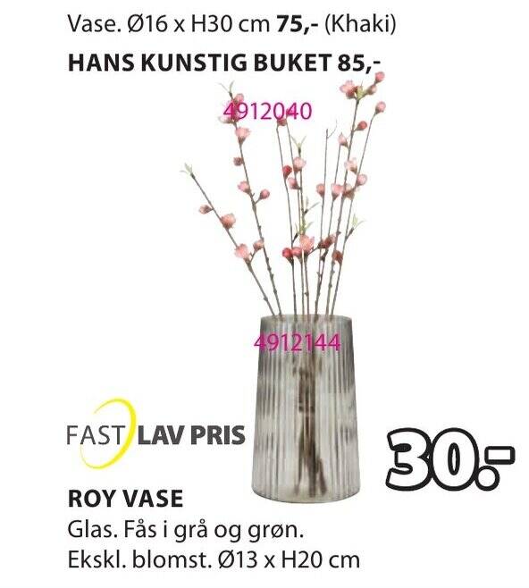 ROY VASE tilbud hos JYSK
