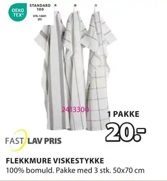 JYSK FLEKKMURE VISKESTYKKE tilbud