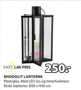 JYSK RHODOLIT LANTERNE tilbud