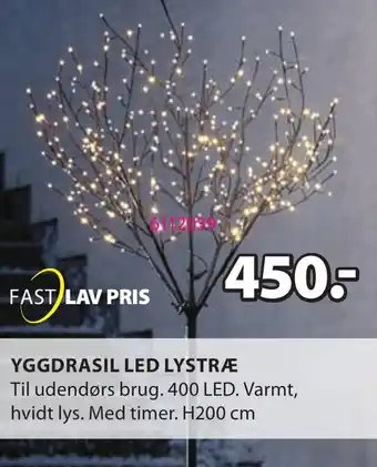 JYSK YGGDRASIL LED LYSTRÆ tilbud