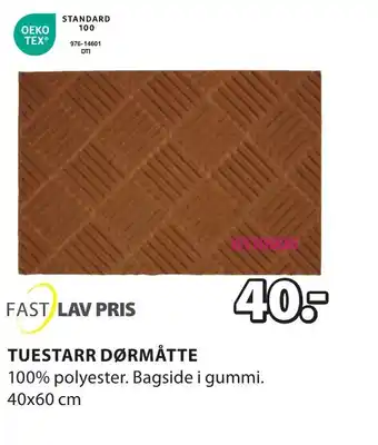 JYSK TUESTARR DØRMÅTTE tilbud