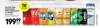 Citti Coca-cola, fanta, tuborg squash, sprite, carlsberg sport. eller ramlösa tilbud
