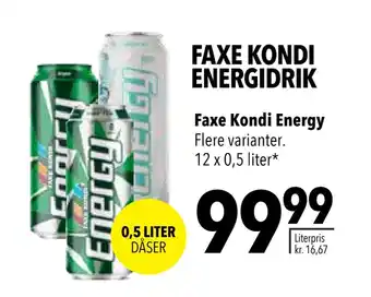 Citti Faxe kondi energy tilbud