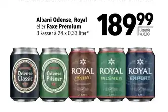 Citti Albani odense, royal eller faxe premium tilbud