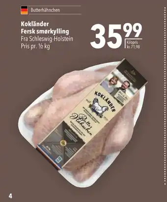Citti Kokländer fersk smørkylling tilbud