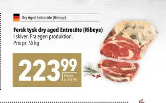 Citti Fersk tysk dry aged entrecôte (ribeye) tilbud