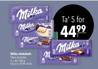 Citti Milka chokolade tilbud
