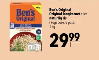 Citti Ben's original original langkornet eller naturlig ris tilbud