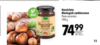 Citti Nocciolata økologisk nøddecreme tilbud