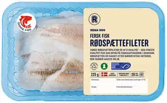 REMA 1000 Danske rødspættefileter, 225 g tilbud
