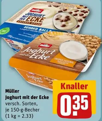 REWE DE Müller Joghurt mit der Ecke tilbud