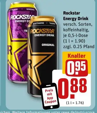 REWE DE Rockstar Energy Drink tilbud