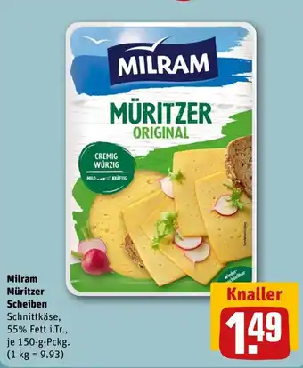REWE DE Milram Müritzer Scheiben tilbud