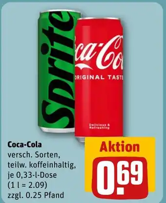 REWE DE Coca-Cola tilbud