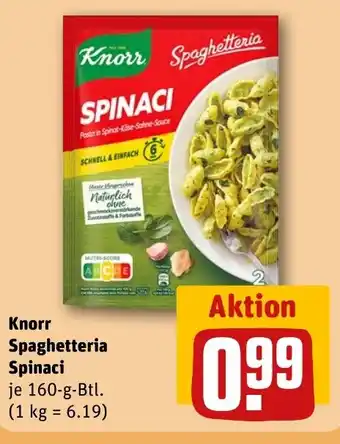 REWE DE Knorr Spaghetteria Spinaci tilbud