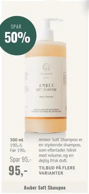 Helsam Amber soft shampoo tilbud