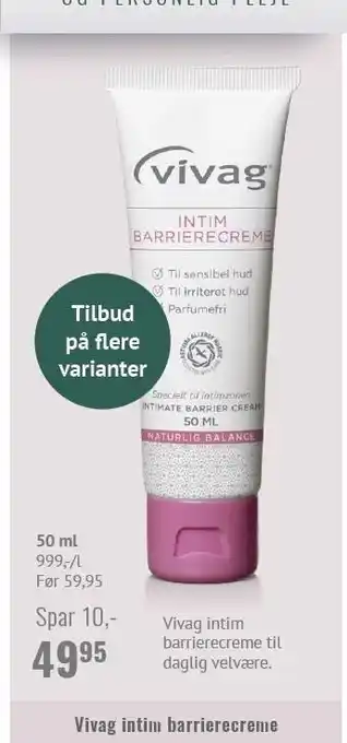 Vivag intim barrierecreme
