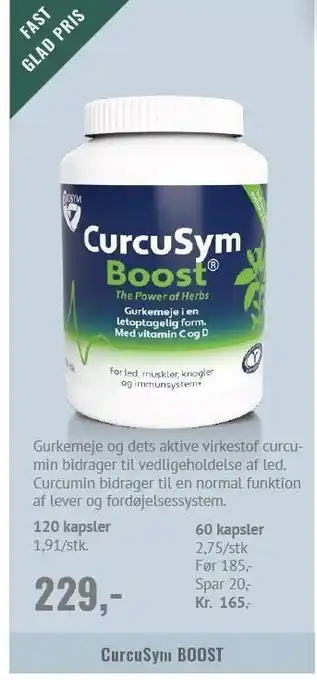 Helsam Curcusym boost tilbud