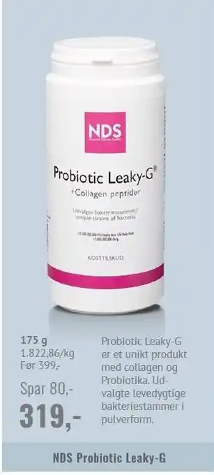 Helsam Nds probiotic leaky-g tilbud