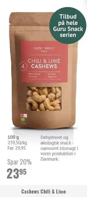 Cashews chili & lime