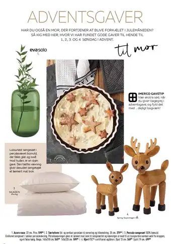 Imerco Acorn vase, tærteform eller percale sengesæt tilbud