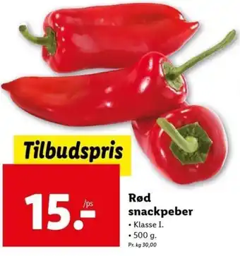 Lidl Rød Snackpeber 500g tilbud