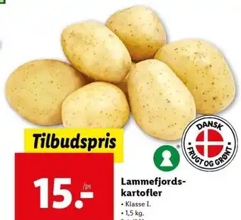 Lidl Lammefjords- Kartofler 1.5 kg tilbud