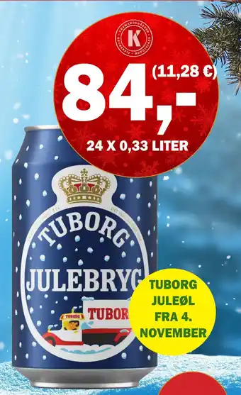 Købmandsgården Tuborg julebryg tilbud