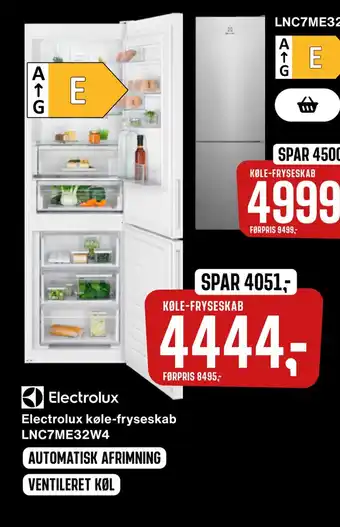 Skousen Electrolux køle-fryseskab lnc7me32w4 tilbud