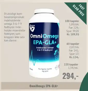 Helsam Omniomega epa-gla+ tilbud